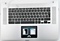 Acer CB515-1HT Keyboard (NORDIC) & Upper Cover (SILVER) BL
