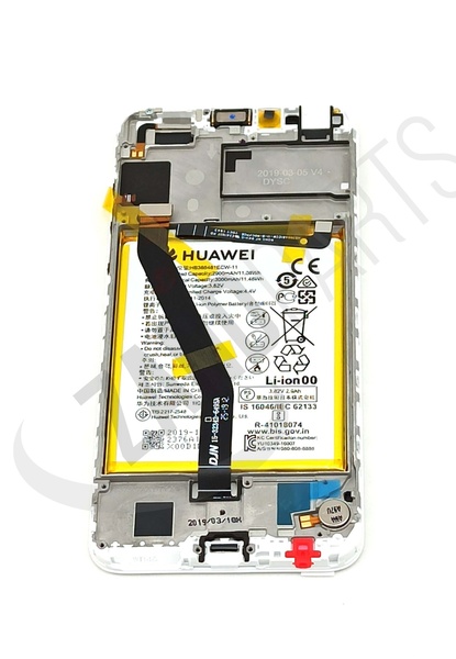 Huawei LCD / Touch Assembly (White) & Battery