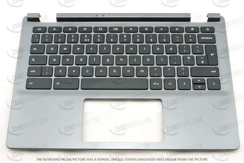 Acer Cover Upper W/Keyboard Belgian Iron Gray