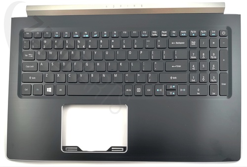 Acer A715-71G Keyboard (US-ENGLISH INTERNATIONAL) & Upper Cover (BLACK)