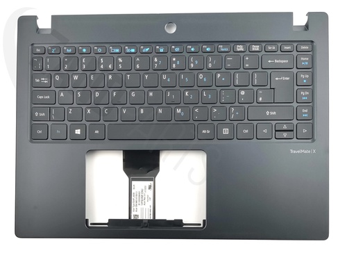 Acer TMX3310-M/TMX3410-M Keyboard (UK-ENGLISH) BL & Upper Cover (BLACK)