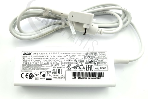 Acer AC Adaptor 45W 19V White