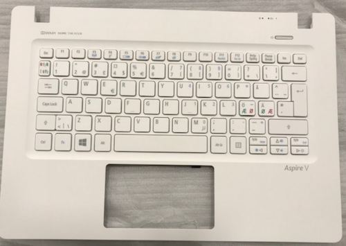 Acer V3-331/V3-371 Keyboard (NORDIC) & Upper Cover (WHITE)