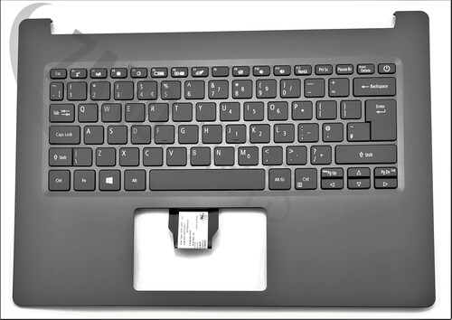 Acer A514-52 Keyboard (UK-ENGLISH) & Upper Cover (Black)